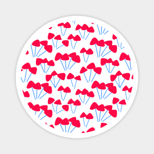 red mushrooms Magnet